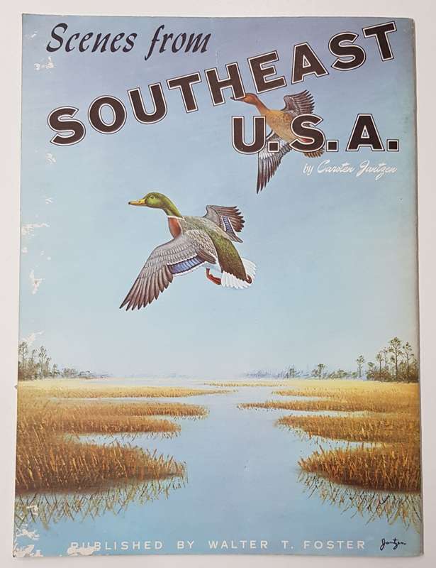 Vintage How to Paint Book:  Step by Step Scenes from Southeast USA by Carsten Jantzen