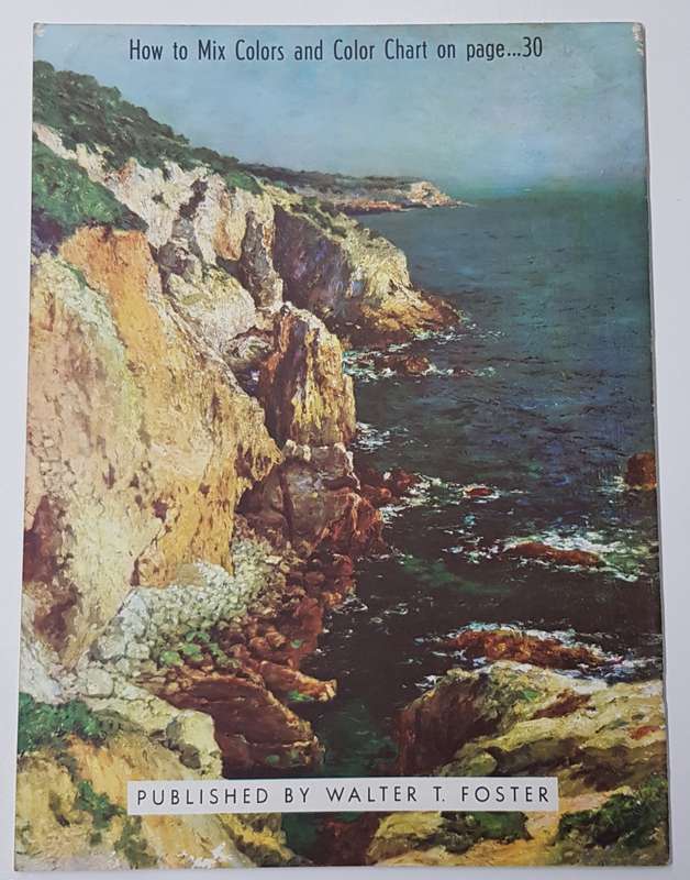 Vintage How to Draw and Paint Book:  Step by Step Seascapes by Walter Foster.