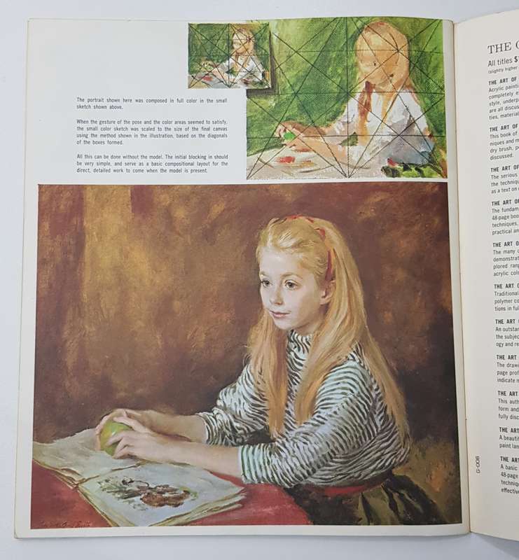 Vintage Paint Book. The Art of Oil Painting.  How to lessons in Oil.