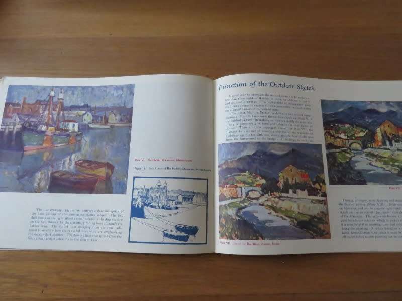 Vintage Paint Book. Landscape Painting in Oils by Leonard Richmond (Piman 37).