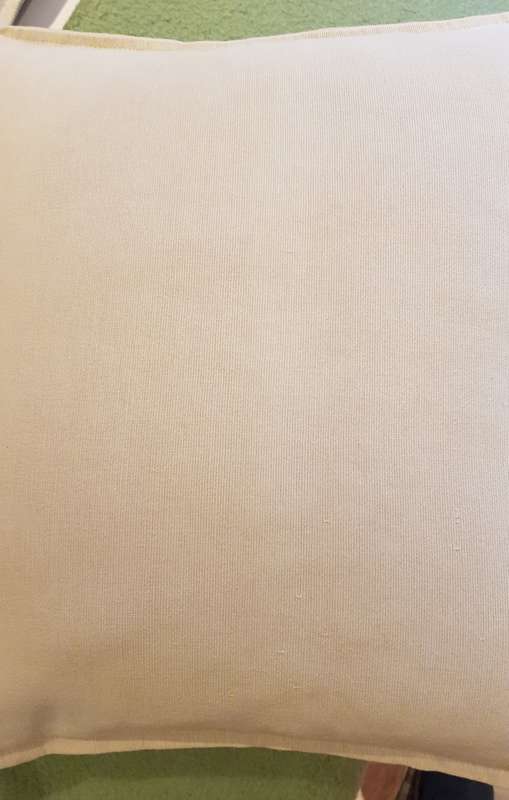Scatter cushions:  1x Beige Bull linen scatter cushion cover with brown button detail