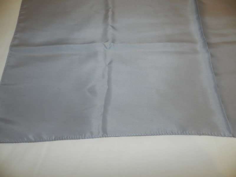 Vintage collectable Ladies scarf.  Classic silk type square scarf in plain Grey.