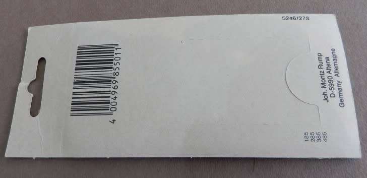 Vintage 2x Metal Cable stitch knitting needles still in packaging.