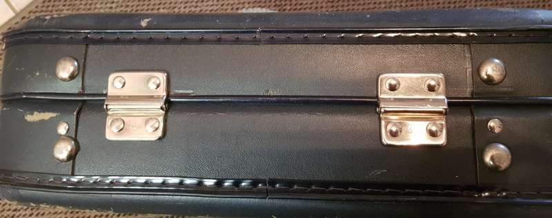 Vintage KLM Royal Dutch Airlines cabin crew, Samsonite overnight case/hand luggage.