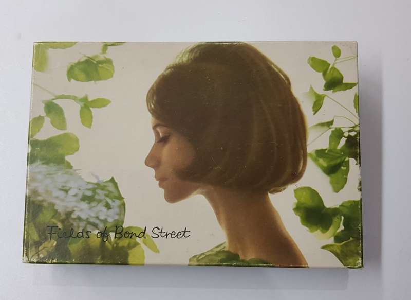 Vintage collectable.  Cardboard box (empty) marked Fields of Bond Street.