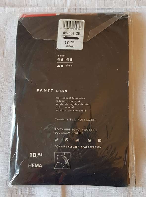 Support Pantyhose: 3x Lycra Leg Care (Hema) Colour Vienna Beize. European Size 46/48