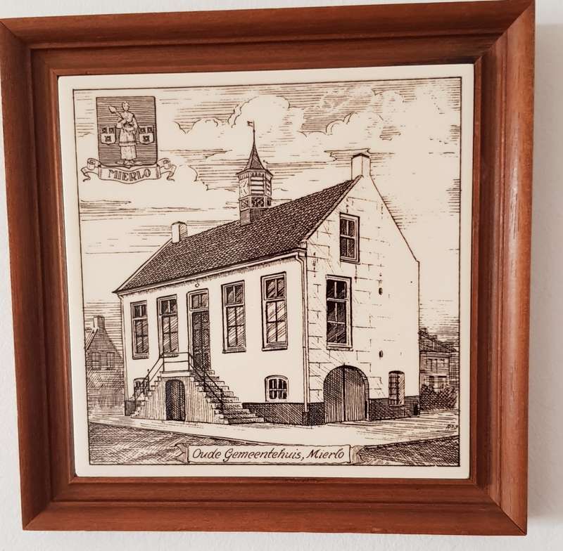 Vintage Dutch Framed Tiles.