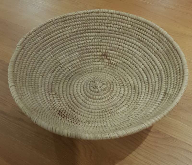 African Woven fruit basket. Large Handmade woven basket  made with natural materials.