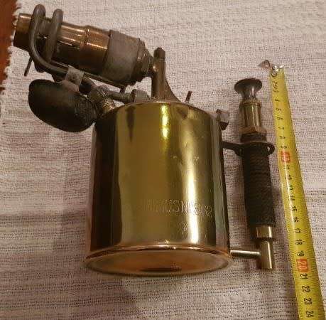 Vintage Brass PRIMUS No. 862 blow lamp torch.