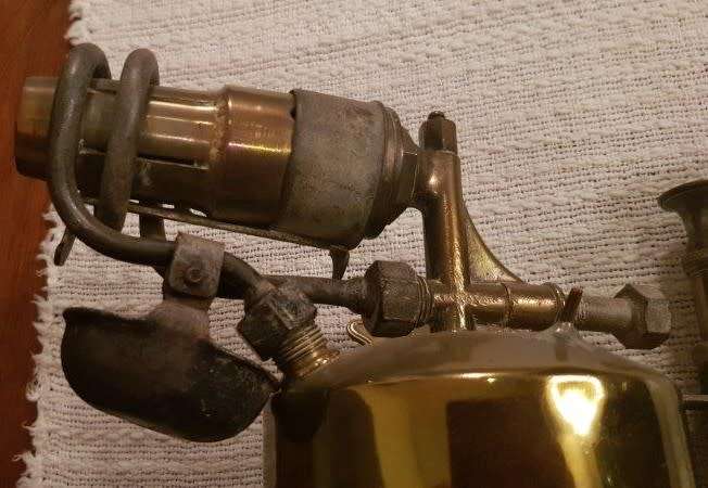 Vintage Brass PRIMUS No. 862 blow lamp torch.