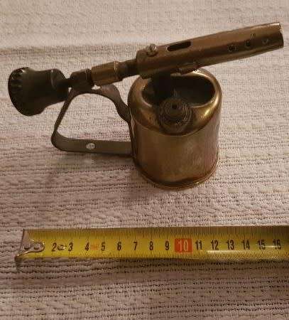 Vintage Brass blow lamp torch.