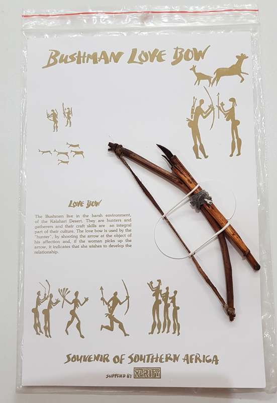Bushman Love Bow and arrow souvenir. Collectable