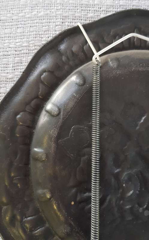 Antique Pewter Plate.  Late18th early 19th Century with Rose Hallmark. Plate has a lovely scalloped