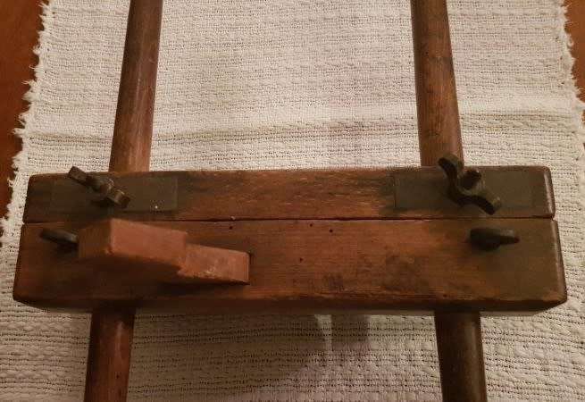 Antique wooden moulding carpenters plough plane