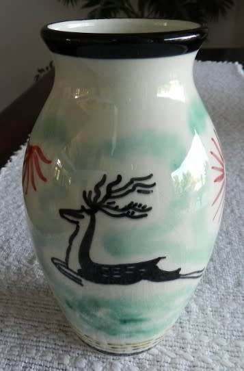 Vintage Vase made in Pottery factory RAM in Arnhem.