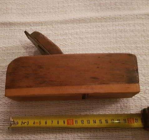 Antique wooden carpenters block plane