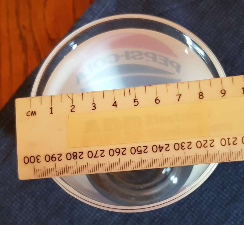 Vintage Large Footed Pedestal glass Tumbler marked Pepsi. Dates to 1970s
