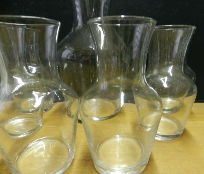 Wine/Juice Carafes.  Iconic glassware from Arcoroc.  Size for wine, water and/or fruit juice.
