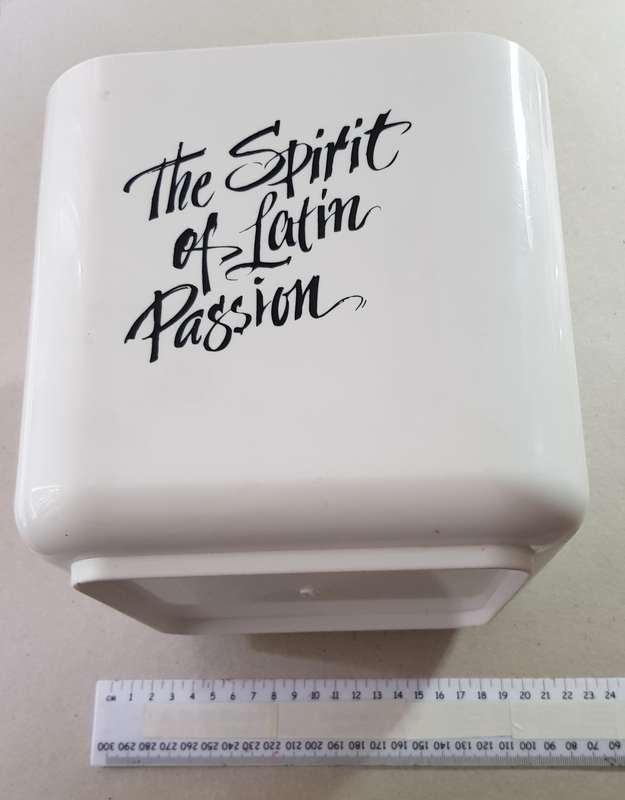 Plastic Ice Bucket.  Branded Bacardi and the Bat Device  The spirit of Latin Passion.