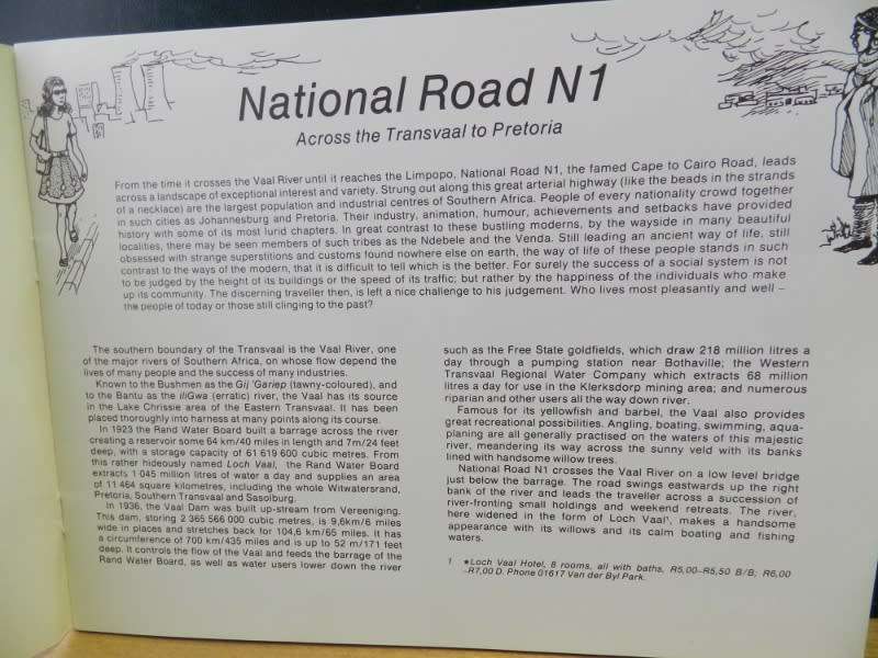 Mobil Treasury of Travel Series.  No: 11. Vaal River to Pretoria
