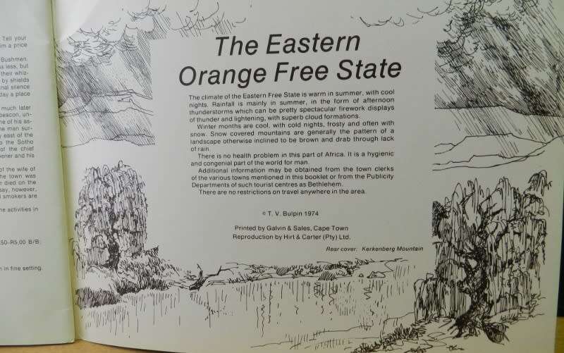 Mobil Treasury of Travel Series.  No: 12. Eastern Free State