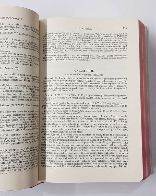 Vintage Medical Reference Book 1958.  The Extra Pharmacopoeia