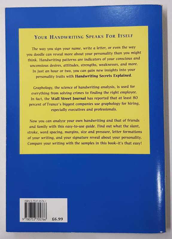 Handwriting Secrets Explained  Ruth Gardner. A basic Guide to Interpreting Handwriting
