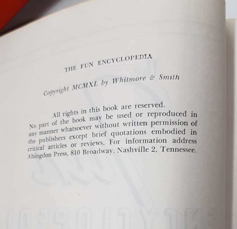 Vintage - The Fun Encyclopedia by E.O. Harbin