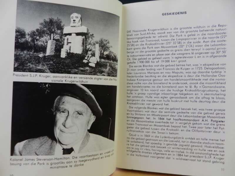 Nasionale Krugerwildtuin - Vrae en Antwoorde deur P F Fourie Eerste Afrikaanse Uitgawe 1983