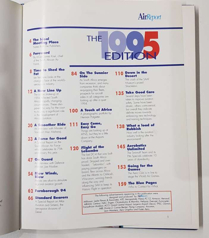 Air Report 1995 - South Africa`s Aerospace Yearbook