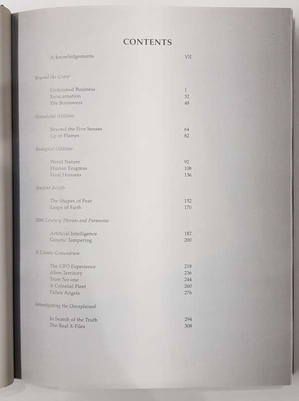 The X Files  Vol One.  Book of the unexplained by Jane Goldman