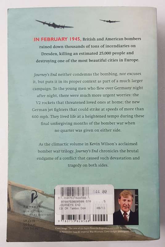 Journeys End  Kevin Wilson. Book about the young men who flew over Germany during WWII