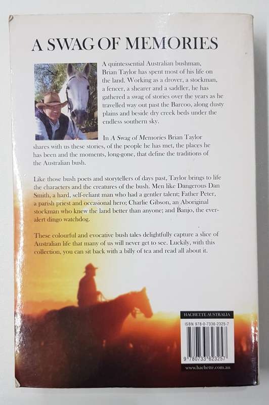 A Swag of Memories  Australian Bush Stories by Brian Taylor.