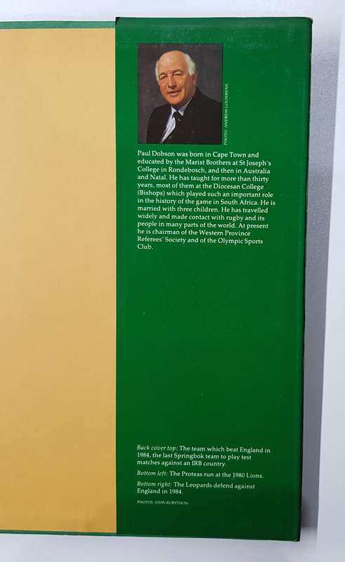 RUGBY IN SOUTH AFRICA A History 1861  1988 by PAUL DOBSON.