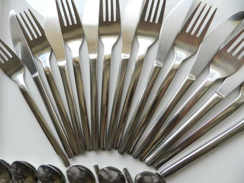 Cutlery Set 38 pieces.  Stainless Steel Cutlery Set  Roestvrij Staal made in Holland. Slim design