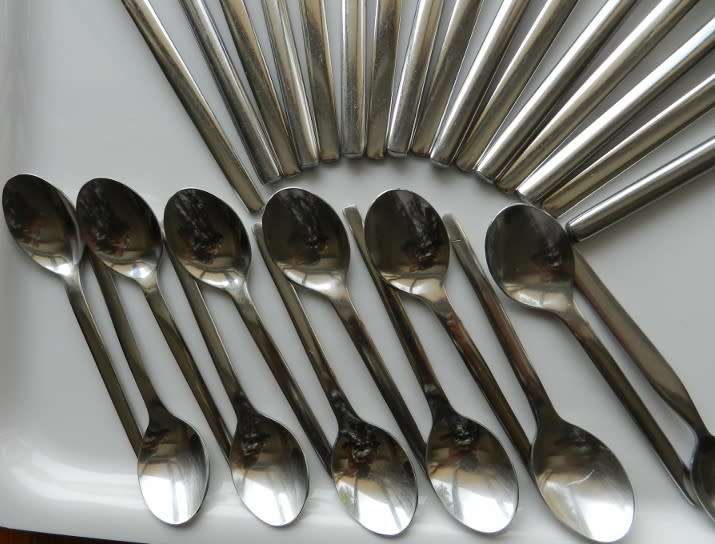 Cutlery Set 38 pieces.  Stainless Steel Cutlery Set  Roestvrij Staal made in Holland. Slim design