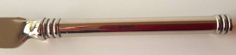 Vintage stainless steel cheese knife. An elegant cheese knife with cutting edge