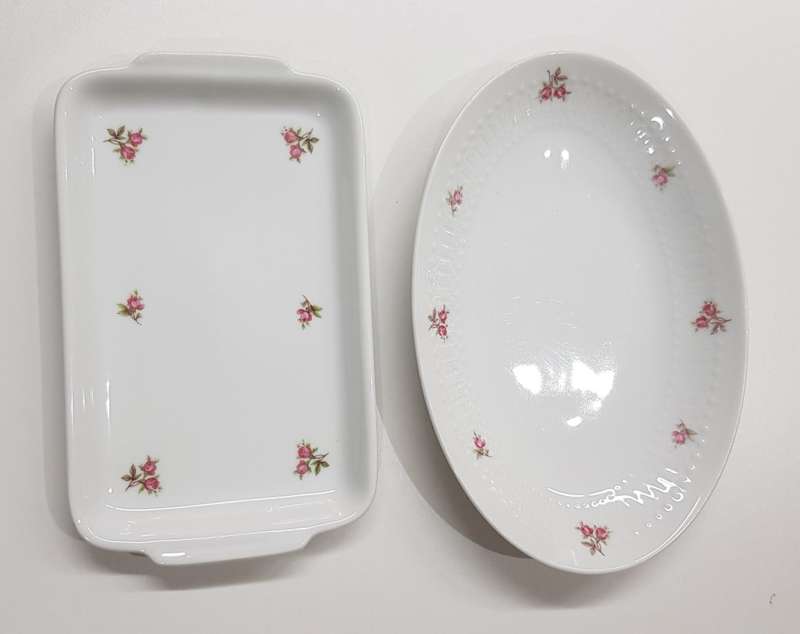 Vintage Winterling Kirchenlamitz Bavaria snack tray and relish dish set.