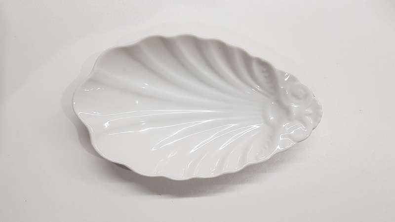 Vintage Victoria White Bon Bon or soap Dish Made in Czechoslovakia.