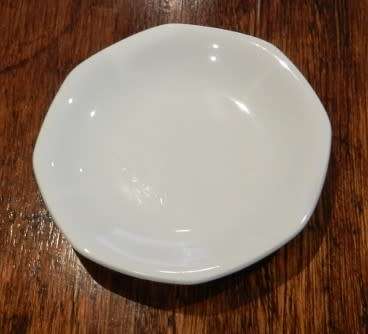 Vintage little white pin dish. Eight sided made by Seltmann Weiden Bavaria (Qualitats Porsellan) Ger