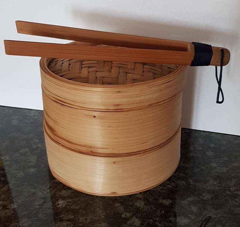 Chinese Rice Steamer.  Bamboo rice steamer