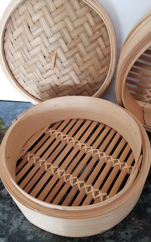 Chinese Rice Steamer.  Bamboo rice steamer