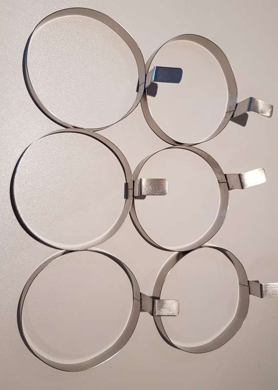 Fried egg pan rings.  6x Large Prestige stainless steel rings