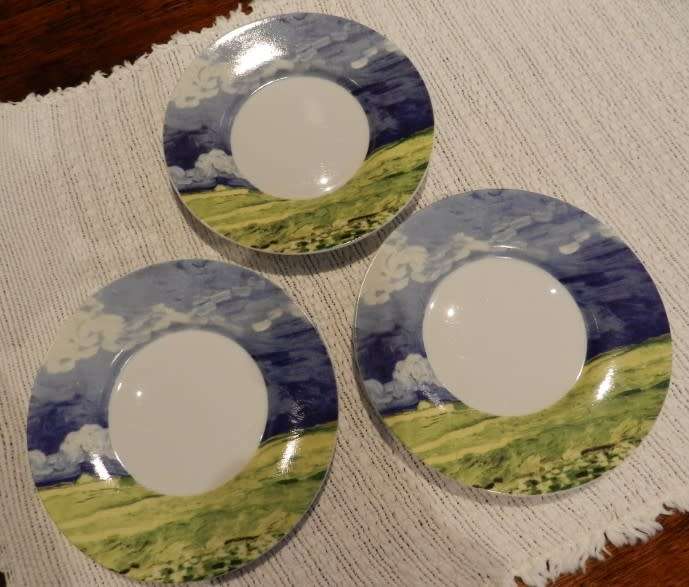 Vincent van Gogh plate/saucer Set of 3. Trade Mark /The Art of Dining by Topchoice