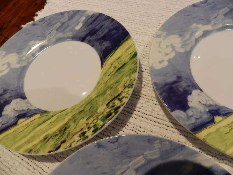 Vincent van Gogh plate/saucer Set of 3. Trade Mark /The Art of Dining by Topchoice