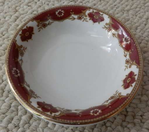 Vintage Maddock Ultra Vitrified (Bone China) pin/sweet dish. Made in England and marked 2/73.