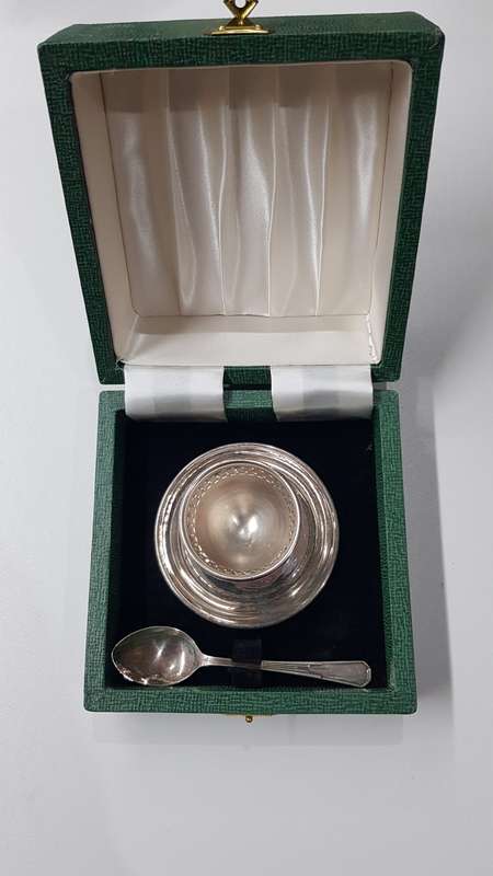 Vintage English EPNS Silver christening set: