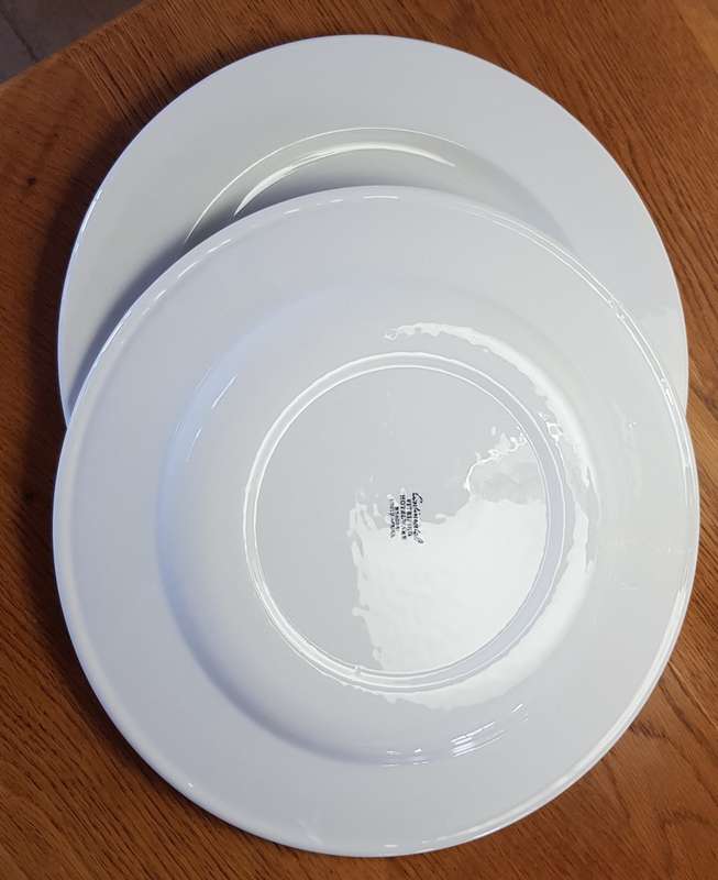 Dinnerware set: Continental Vitrified Hotelware Supradura. 2 x Pizza Plates