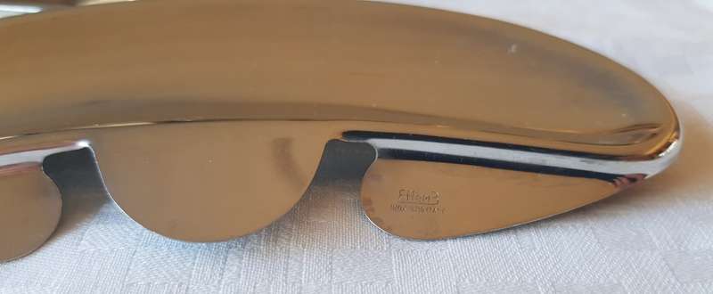 Vintage Kitchen Dining Tableware Effepi of Italy Inox 18/10 Stainless Steel Set of 4x clip on condim
