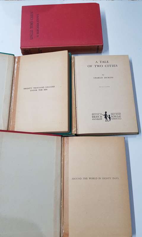 Vintage Classics Set of 4x books Abridged editions for Children 1960s. 20 000 Leagues etc